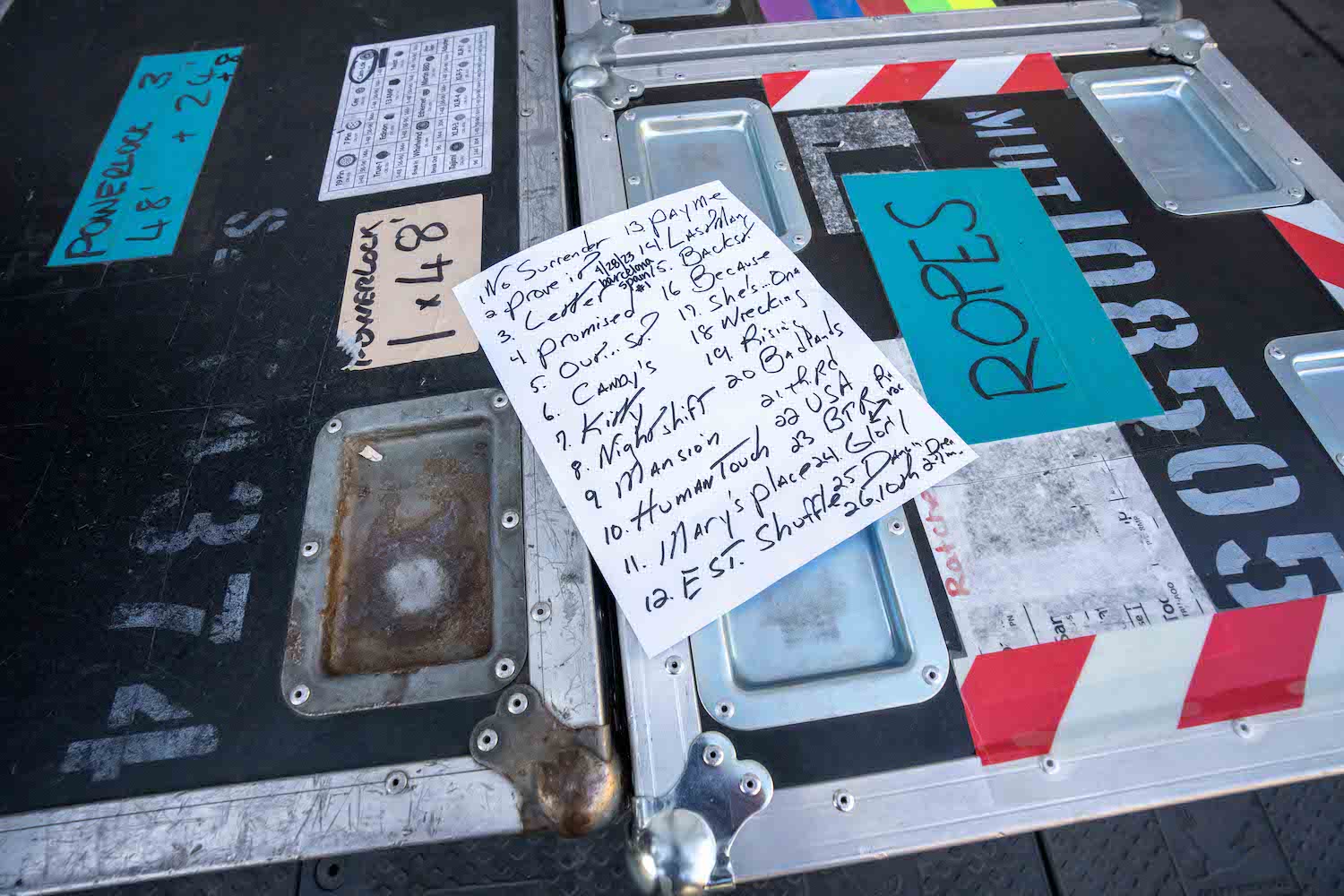 Bruce Springsteen & E Street Band at Estadi Olímpic, Barcelona, Spain on April 28, 2023.