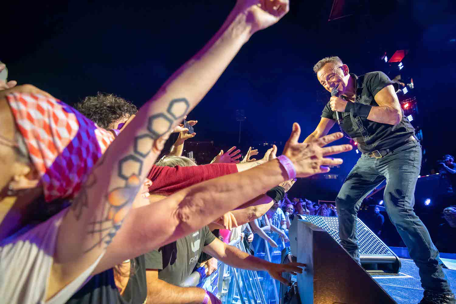 Bruce Springsteen & E Street Band at Estadi Olímpic, Barcelona, Spain on April 28, 2023.