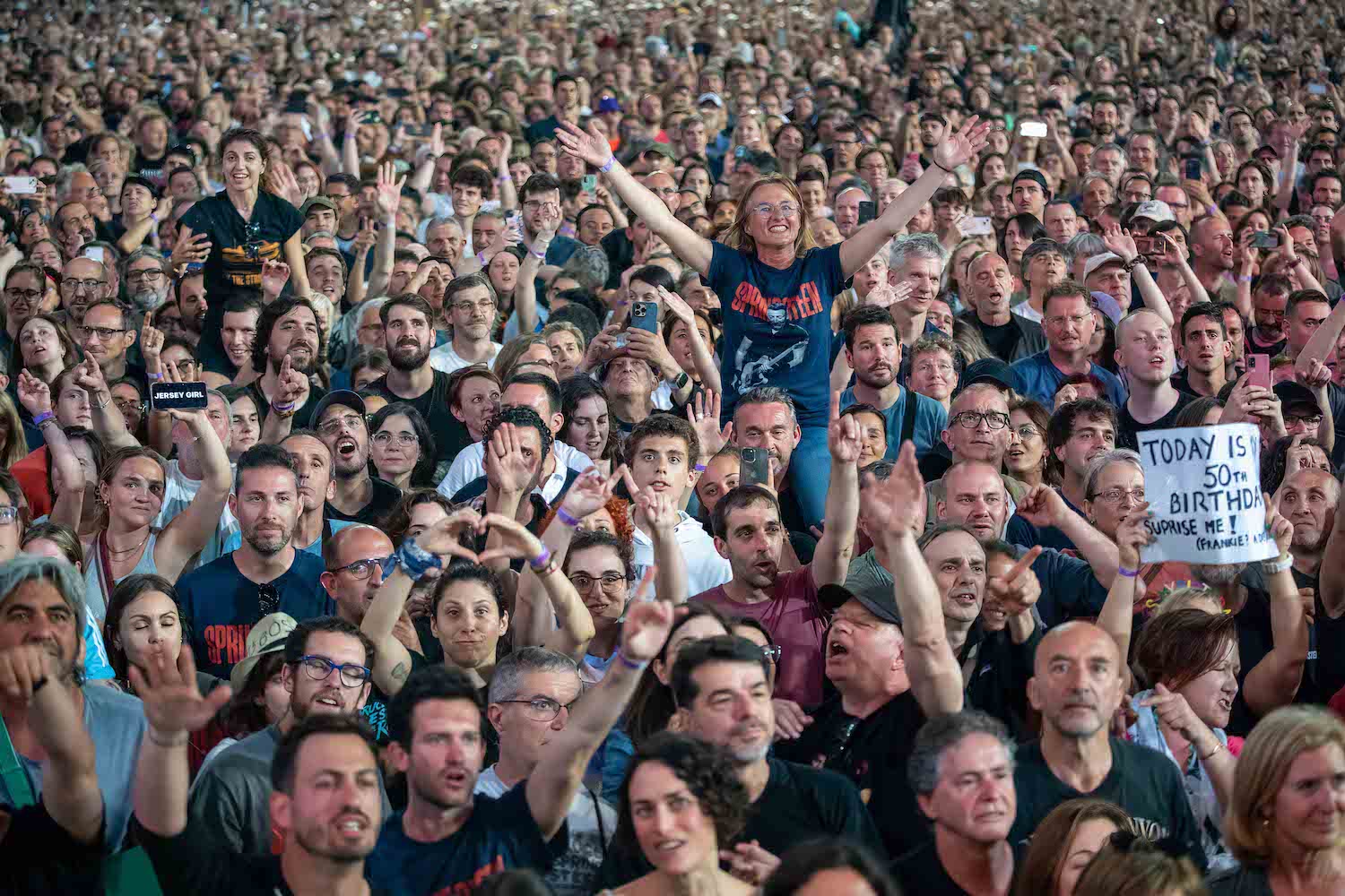 Bruce Springsteen & E Street Band at Estadi Olímpic, Barcelona, Spain on April 28, 2023.