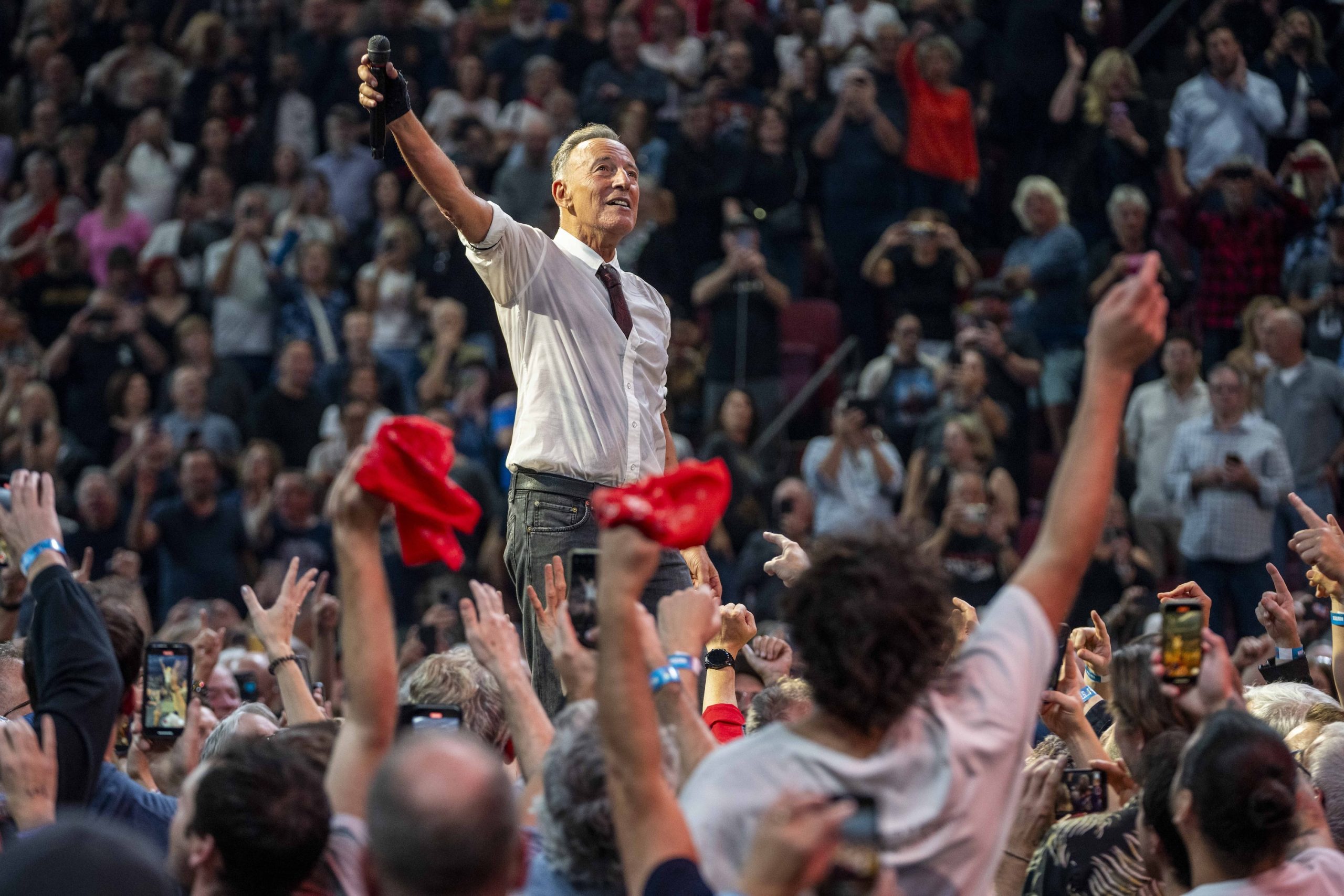 Bruce Springsteen & E Street Band at Centre Bell, Montreal, QC on October 31, 2024.