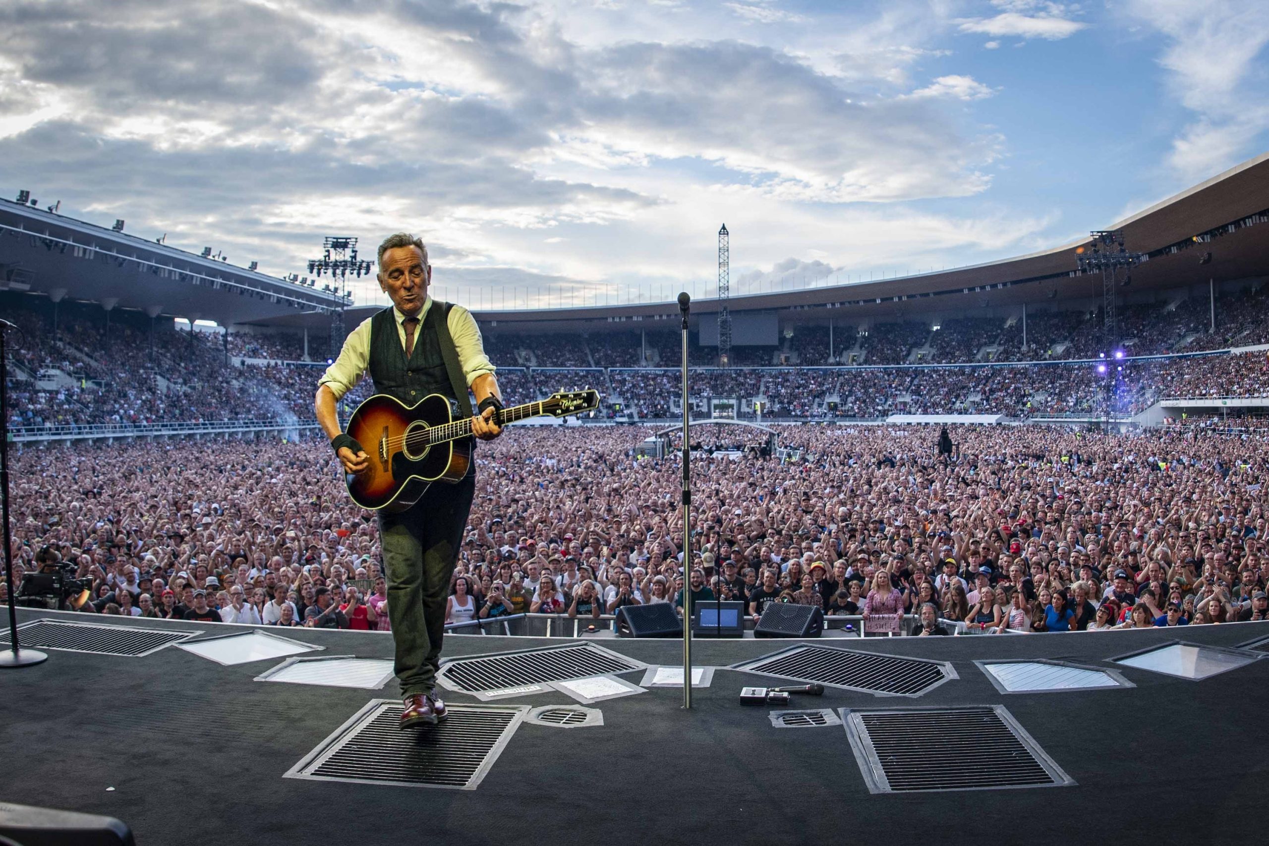 Bruce Springsteen & E Street Band at Olympic Stadium, Helsinki, Finland on July 12, 2024.