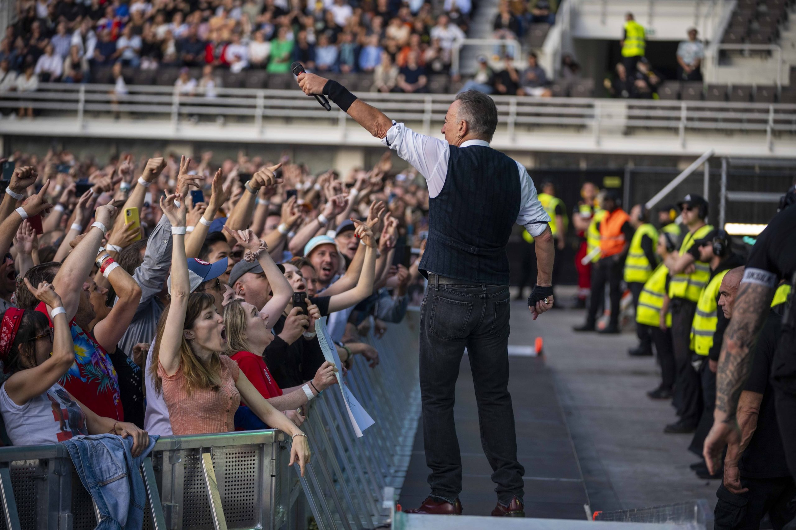 Bruce Springsteen & E Street Band at Olympic Stadium, Helsinki, Finland on July 12, 2024.