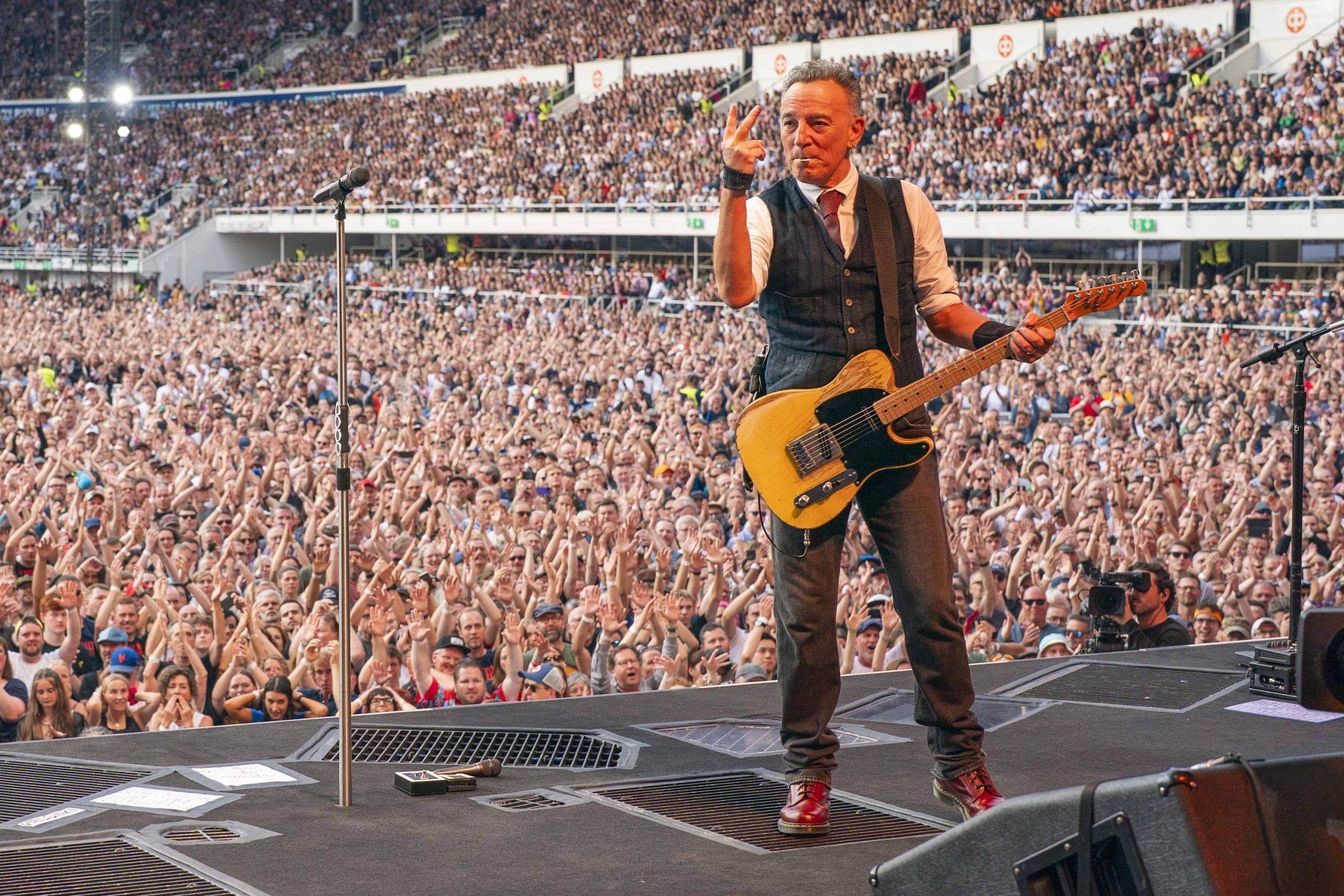 Bruce Springsteen & E Street Band at Olympic Stadium, Helsinki, Finland on July 12, 2024.