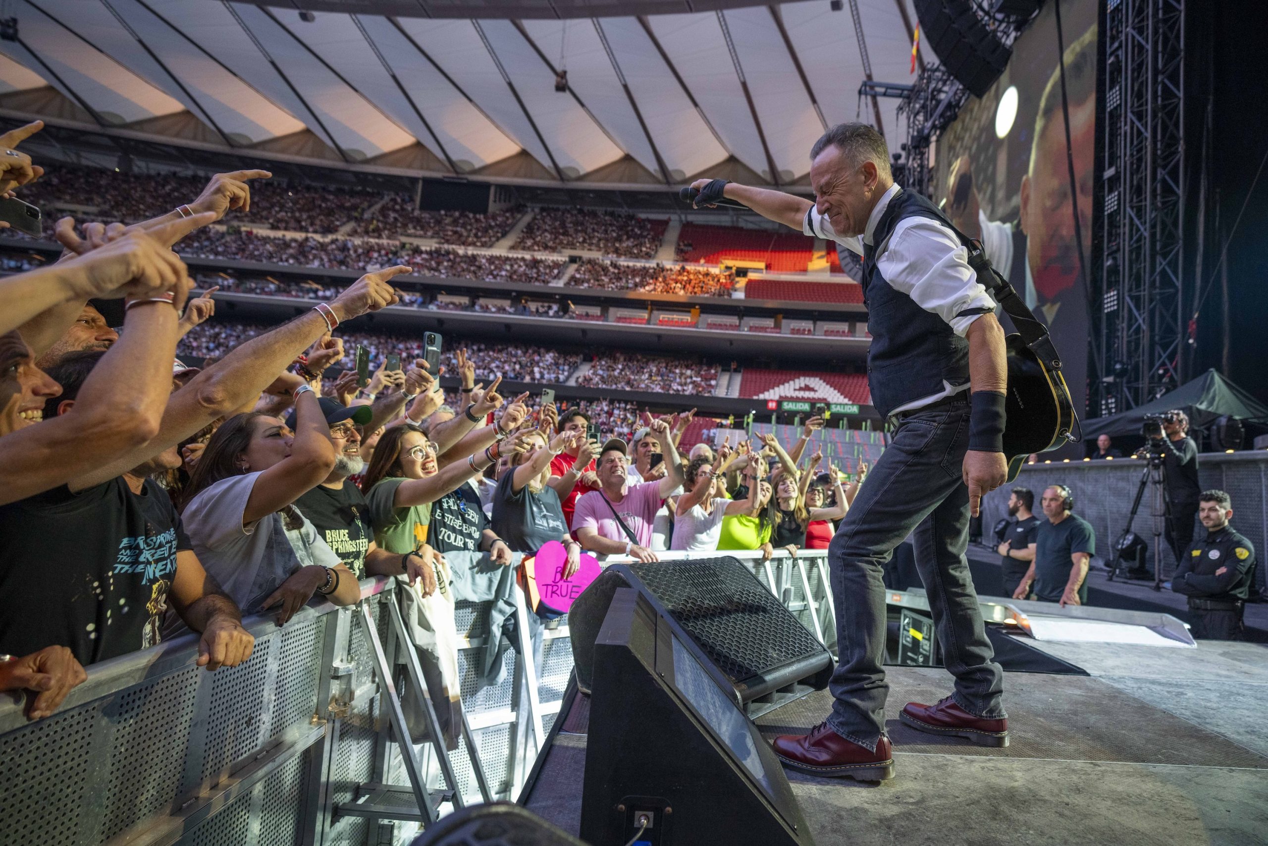 Bruce Springsteen & E Street Band at Cívitas Metropolitano, Madrid, Spain on June 12, 2024.
