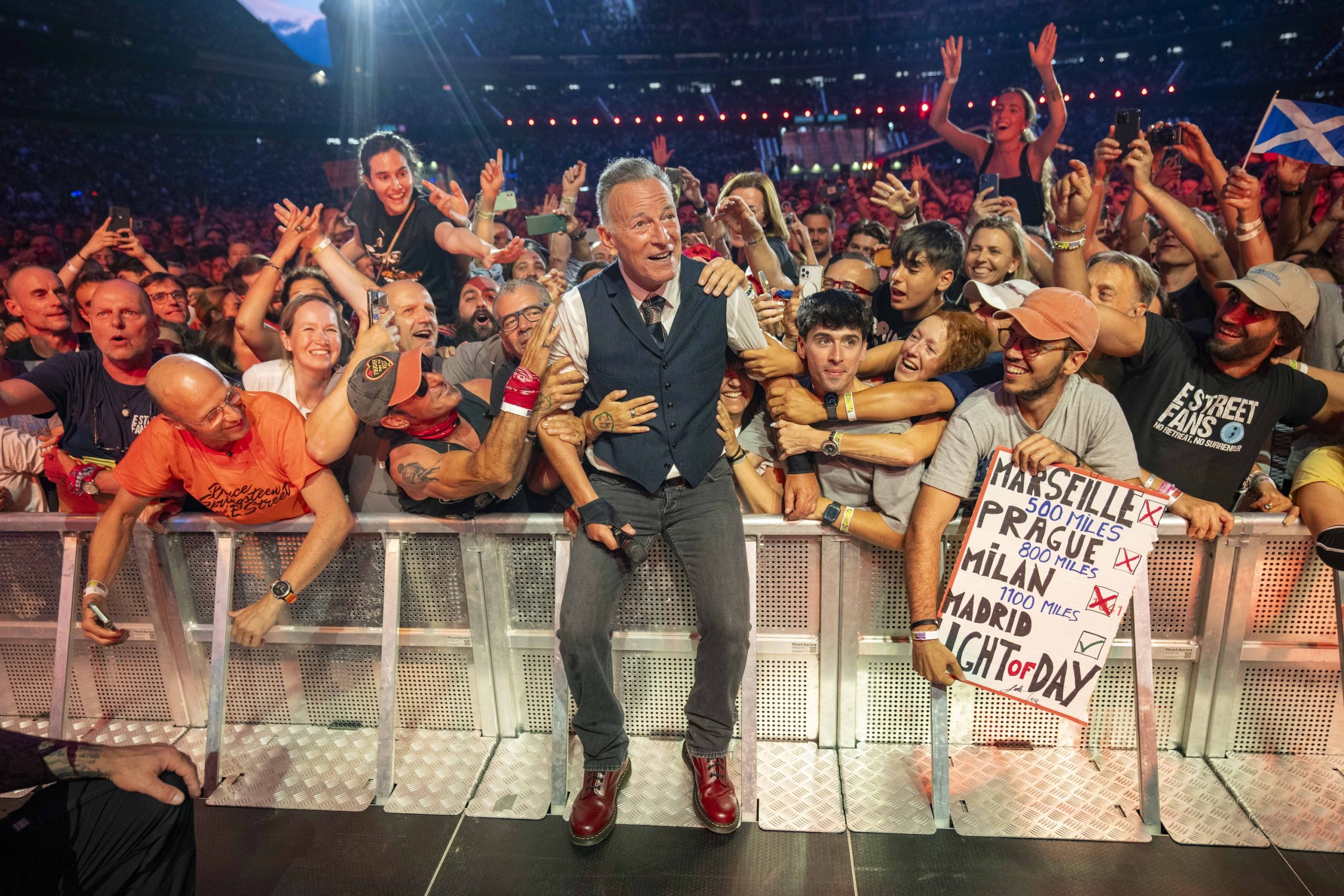 Bruce Springsteen & E Street Band at Cívitas Metropolitano, Madrid, Spain on June 14, 2024.