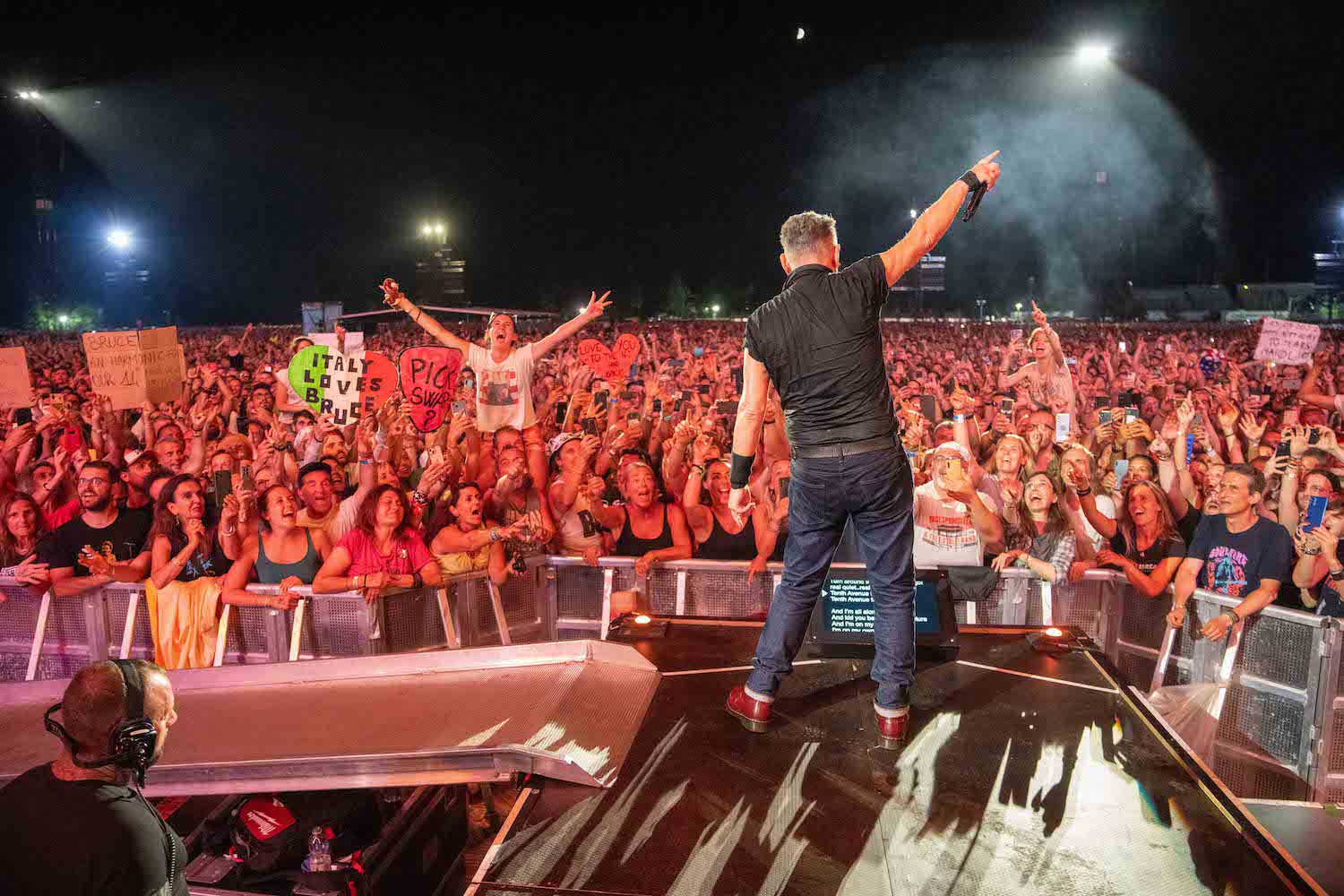 Bruce Springsteen & E Street Band at Prato Della Gerascia, Autodromo Di Monza, Monza, Italy on July 25, 2023.
