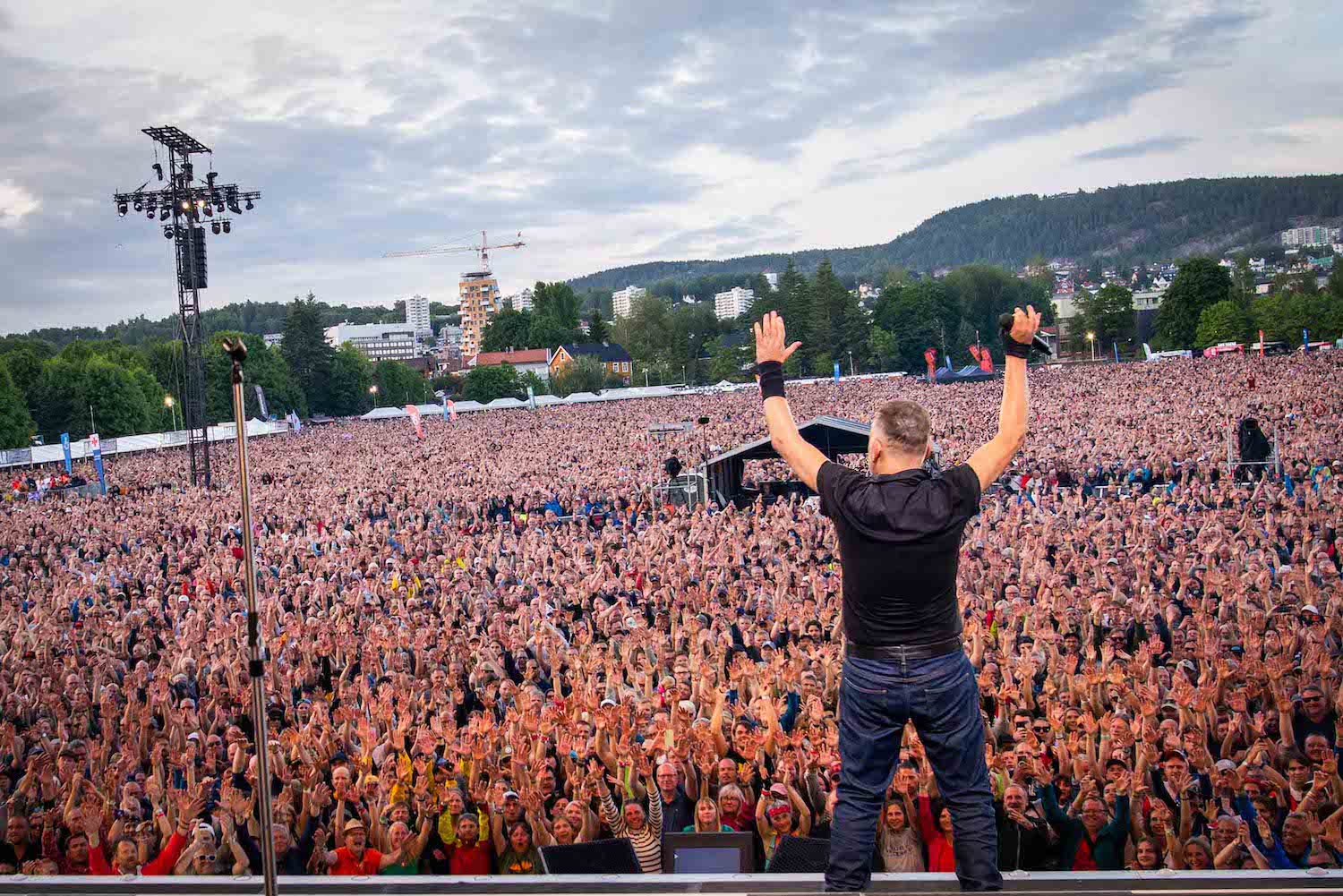 Bruce Springsteen & E Street Band at Voldsløkka, Oslo, Norway on July 2.