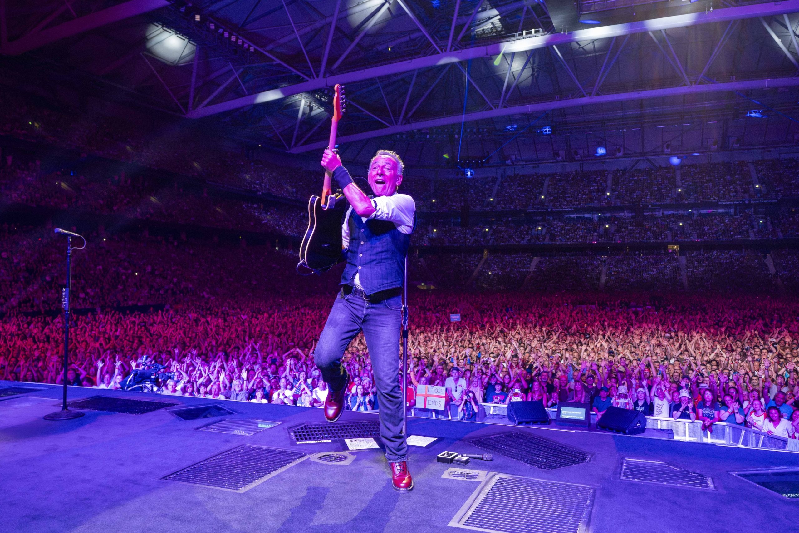 Bruce Springsteen & E Street Band at Strawberry Arena, Stockholm, Sweden on July 15, 2024.