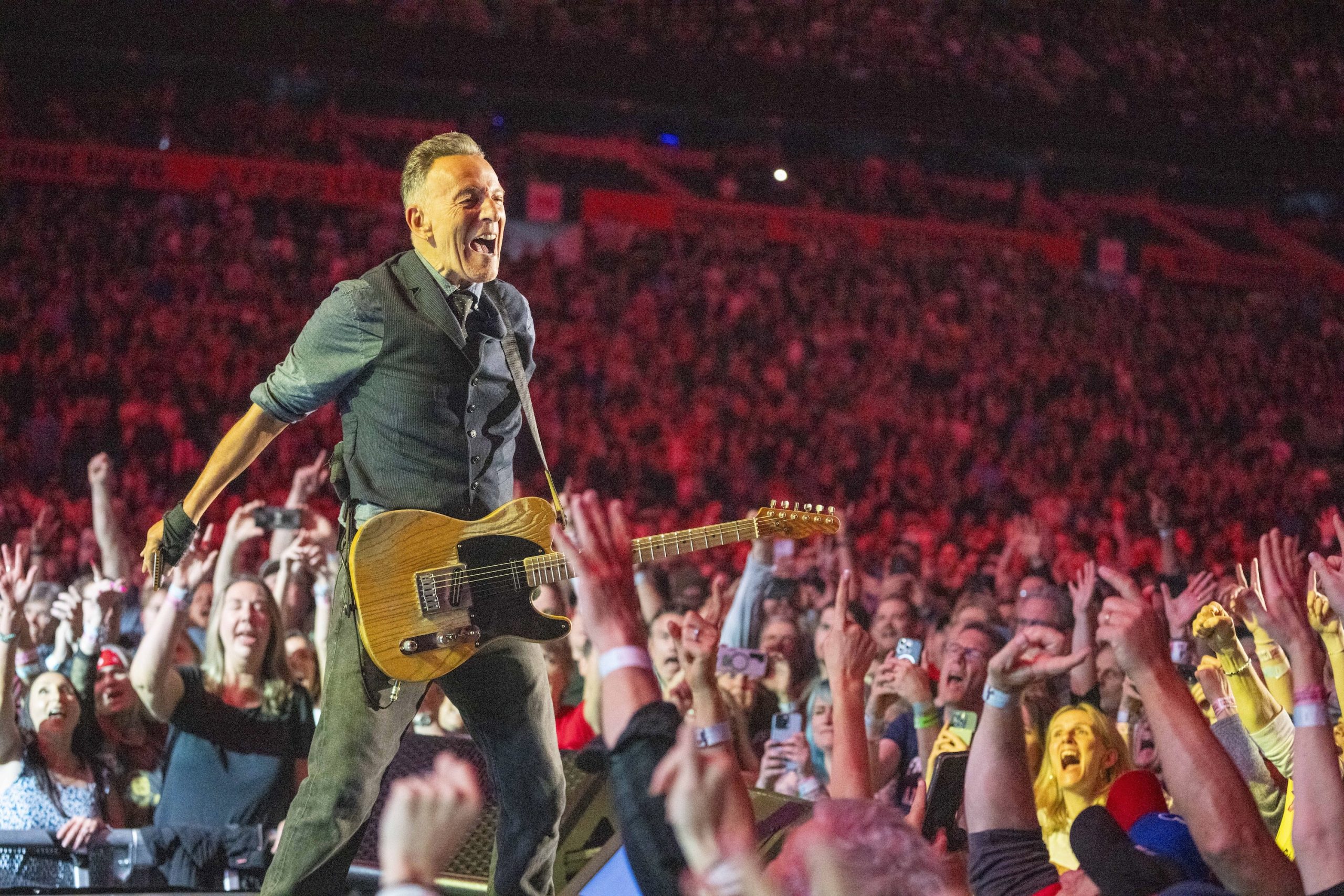 Bruce Springsteen & E Street Band at JMA Wireless Dome, Syracuse, New York on April 18, 2024.
