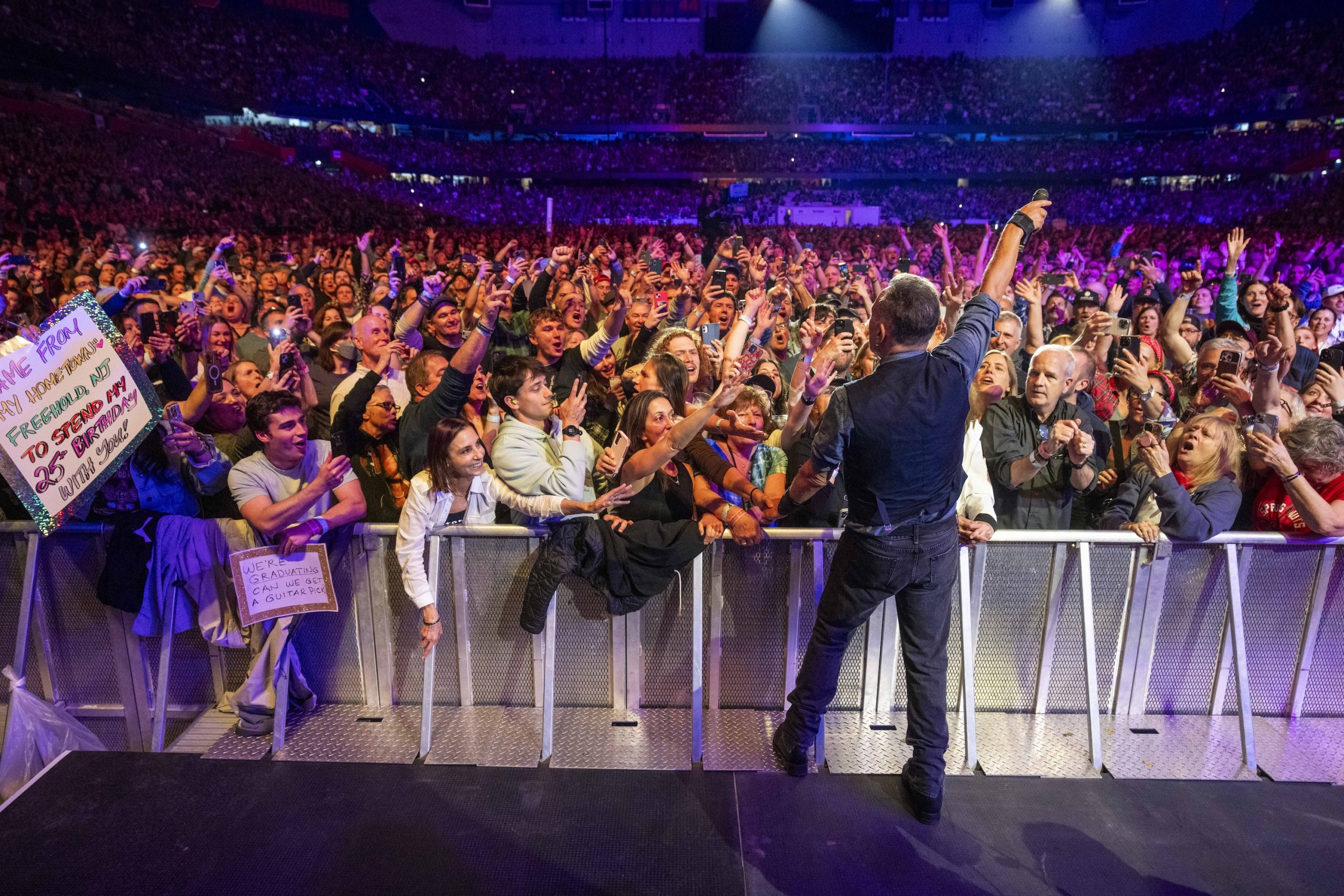 Bruce Springsteen & E Street Band at JMA Wireless Dome, Syracuse, New York on April 18, 2024.