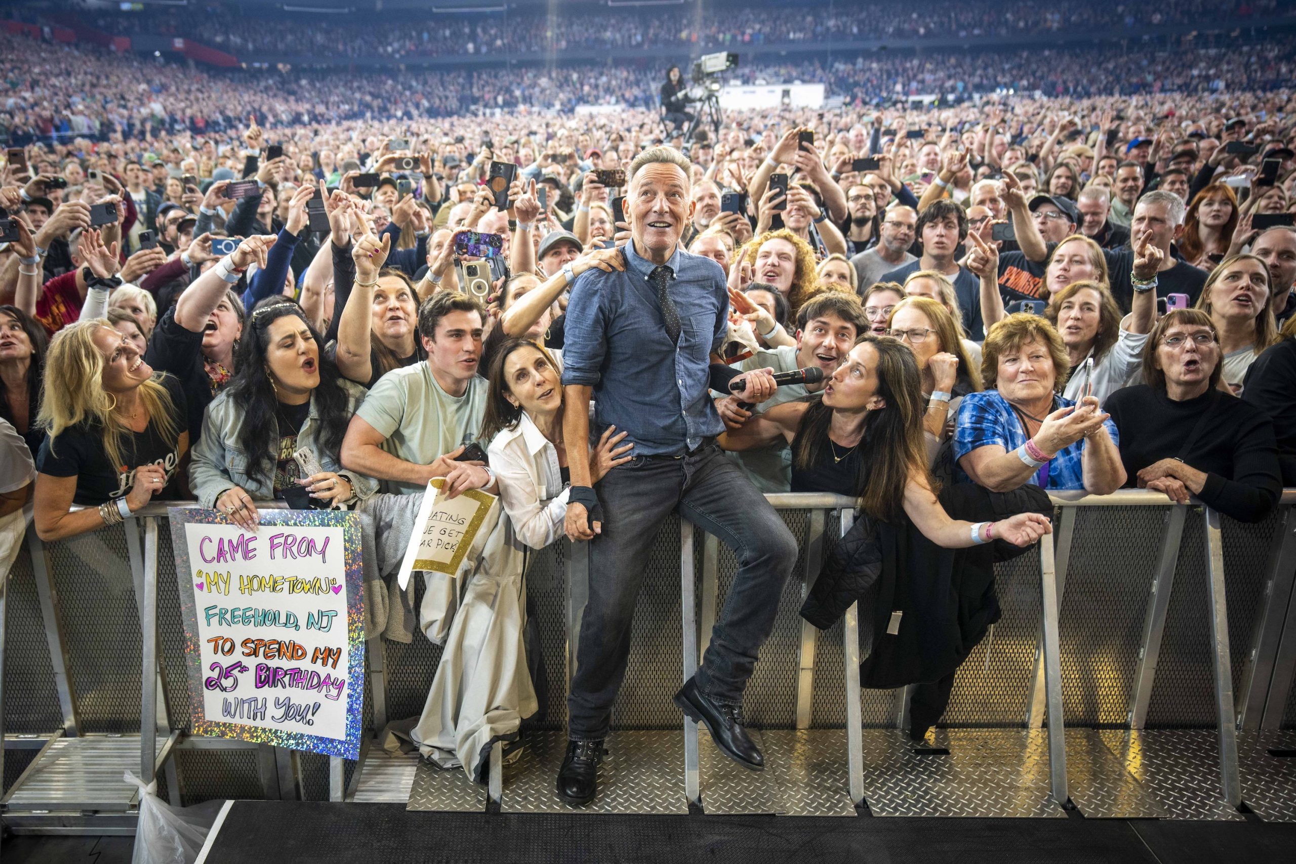 Bruce Springsteen & E Street Band at JMA Wireless Dome, Syracuse, New York on April 18, 2024.