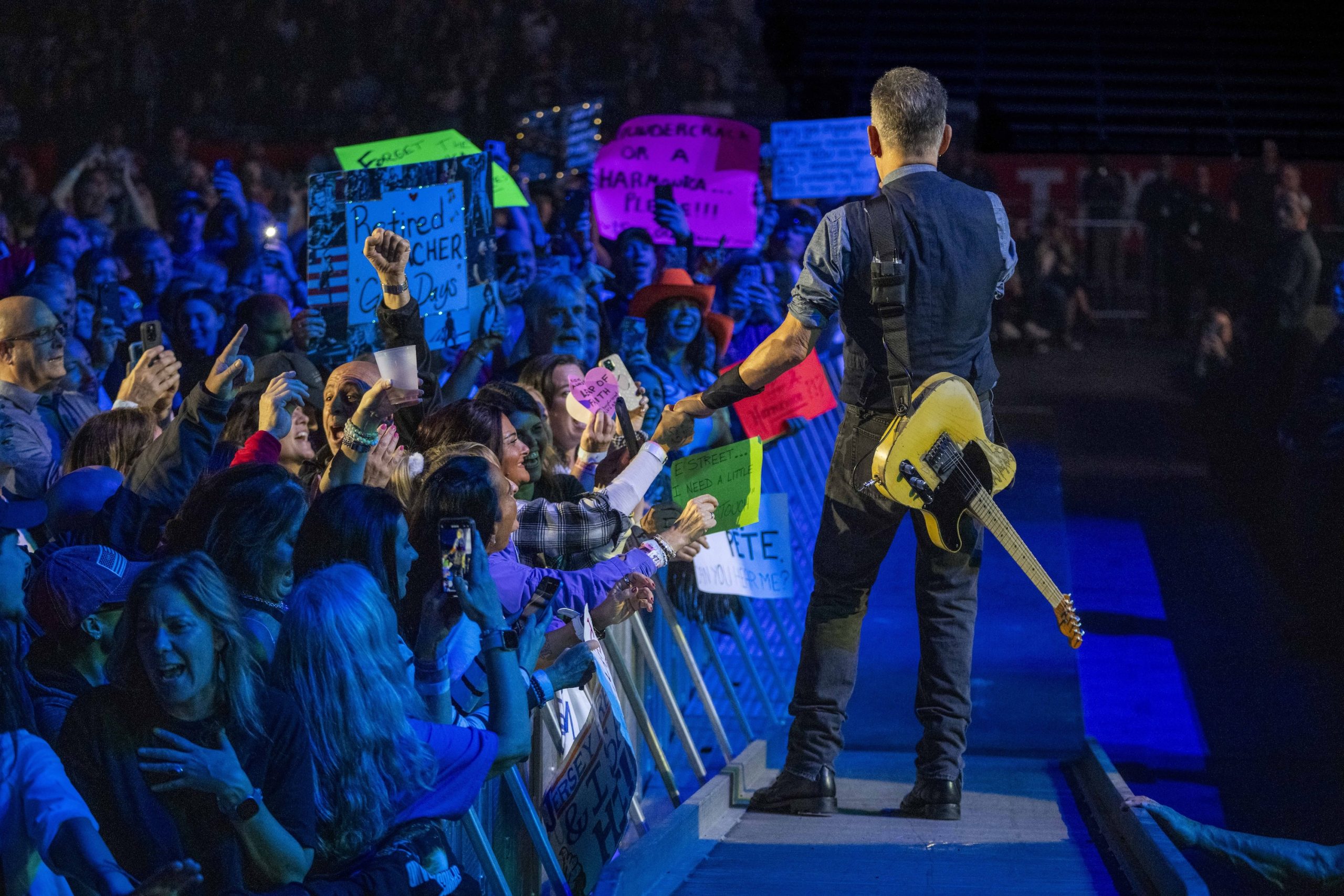 Bruce Springsteen & E Street Band at JMA Wireless Dome, Syracuse, New York on April 18, 2024.