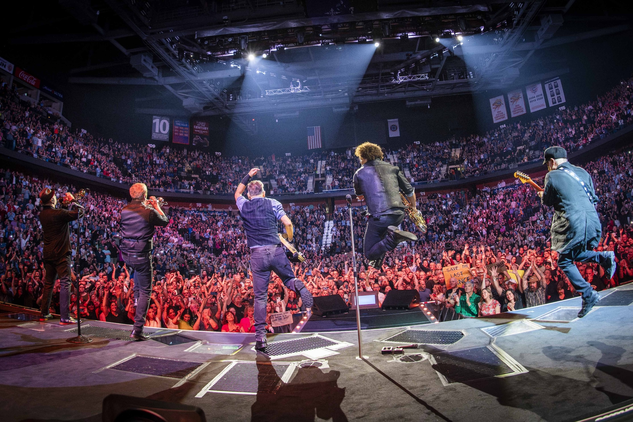 Bruce Springsteen & E Street Band at Mohegan Sun Arena, Uncasville, Connecticut on April 12, 2024.