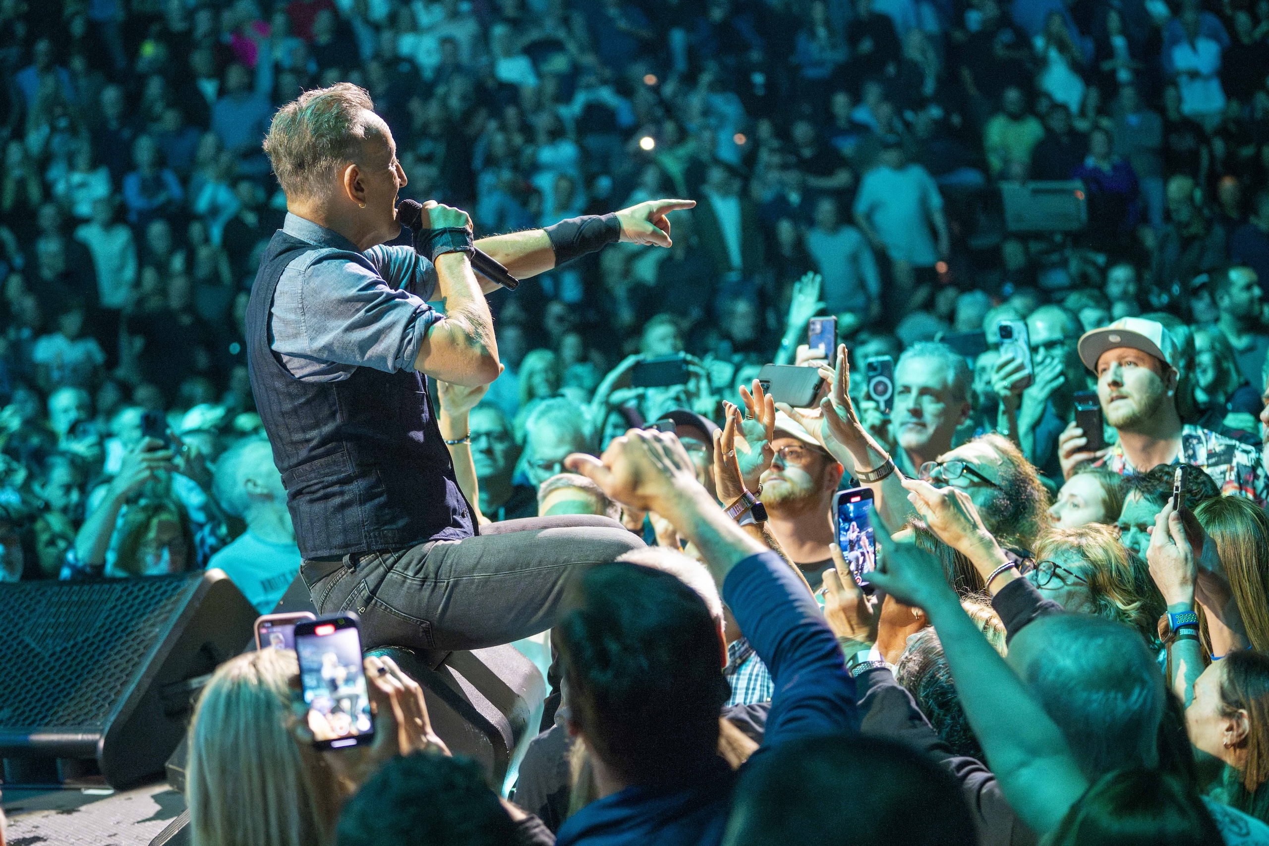 Bruce Springsteen & E Street Band at Mohegan Sun Arena, Uncasville, Connecticut on April 12, 2024.