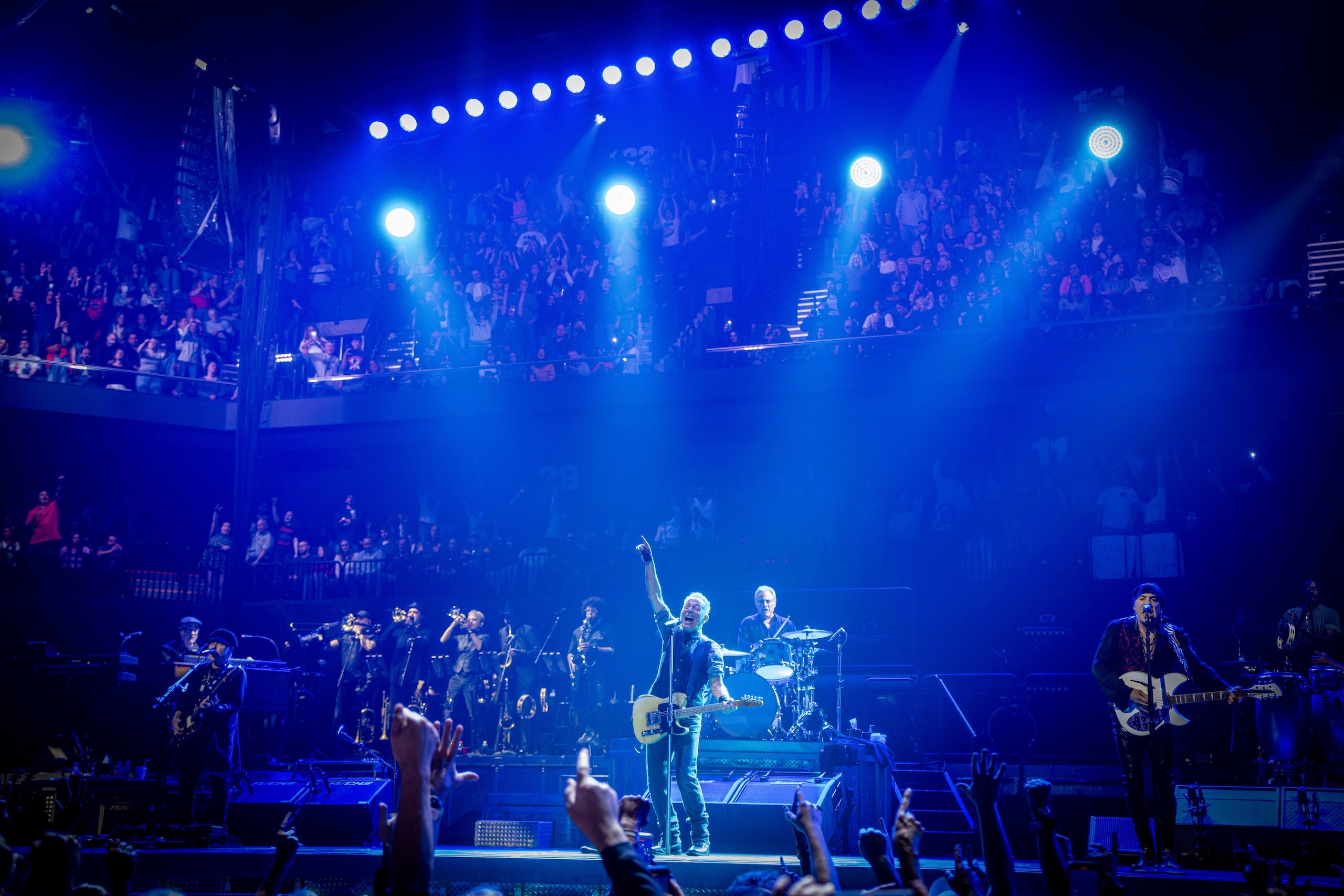 Bruce Springsteen & E Street Band at Mohegan Sun Arena, Uncasville, Connecticut on April 12, 2024.