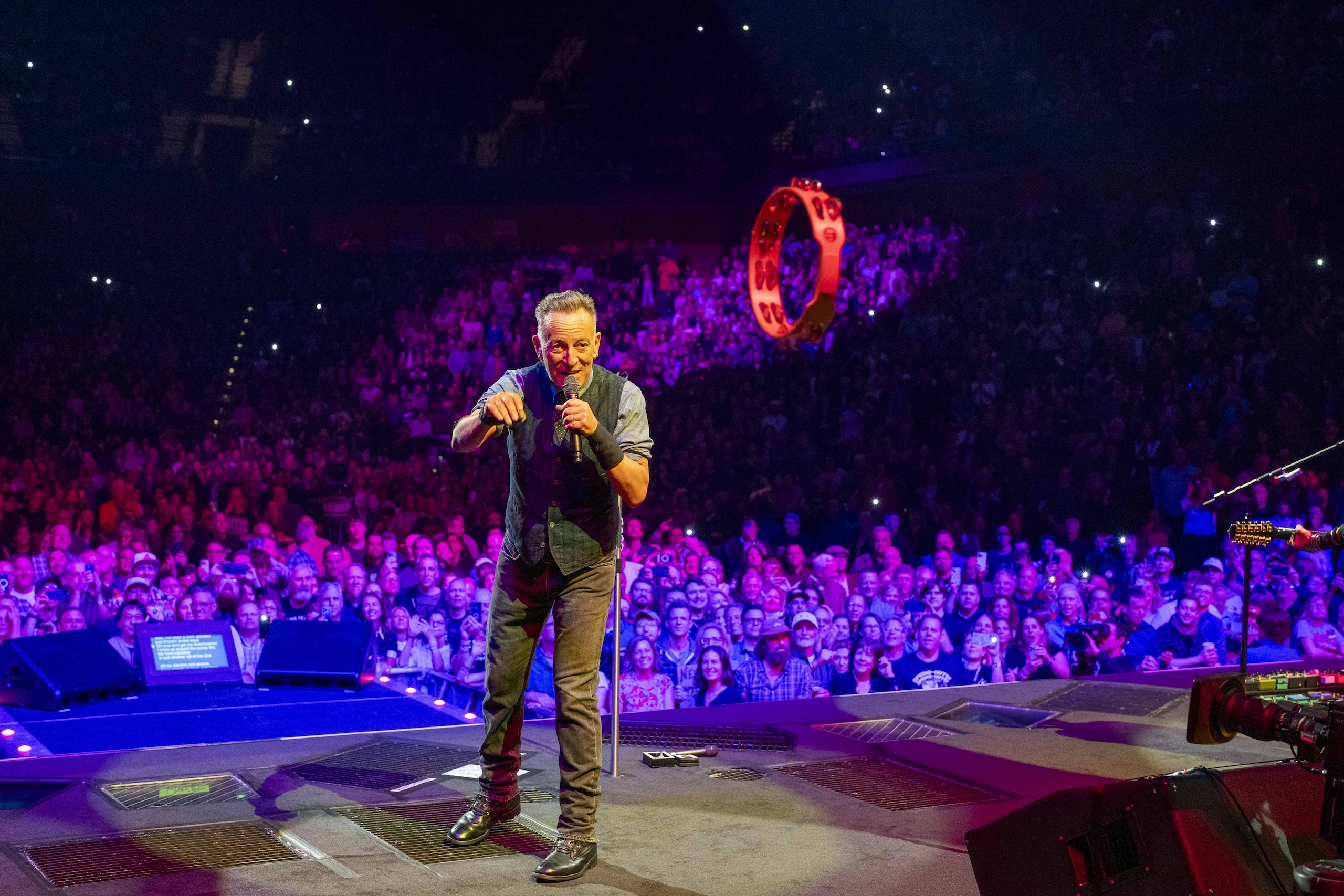 Bruce Springsteen & E Street Band at Mohegan Sun Arena, Uncasville, Connecticut on April 12, 2024.