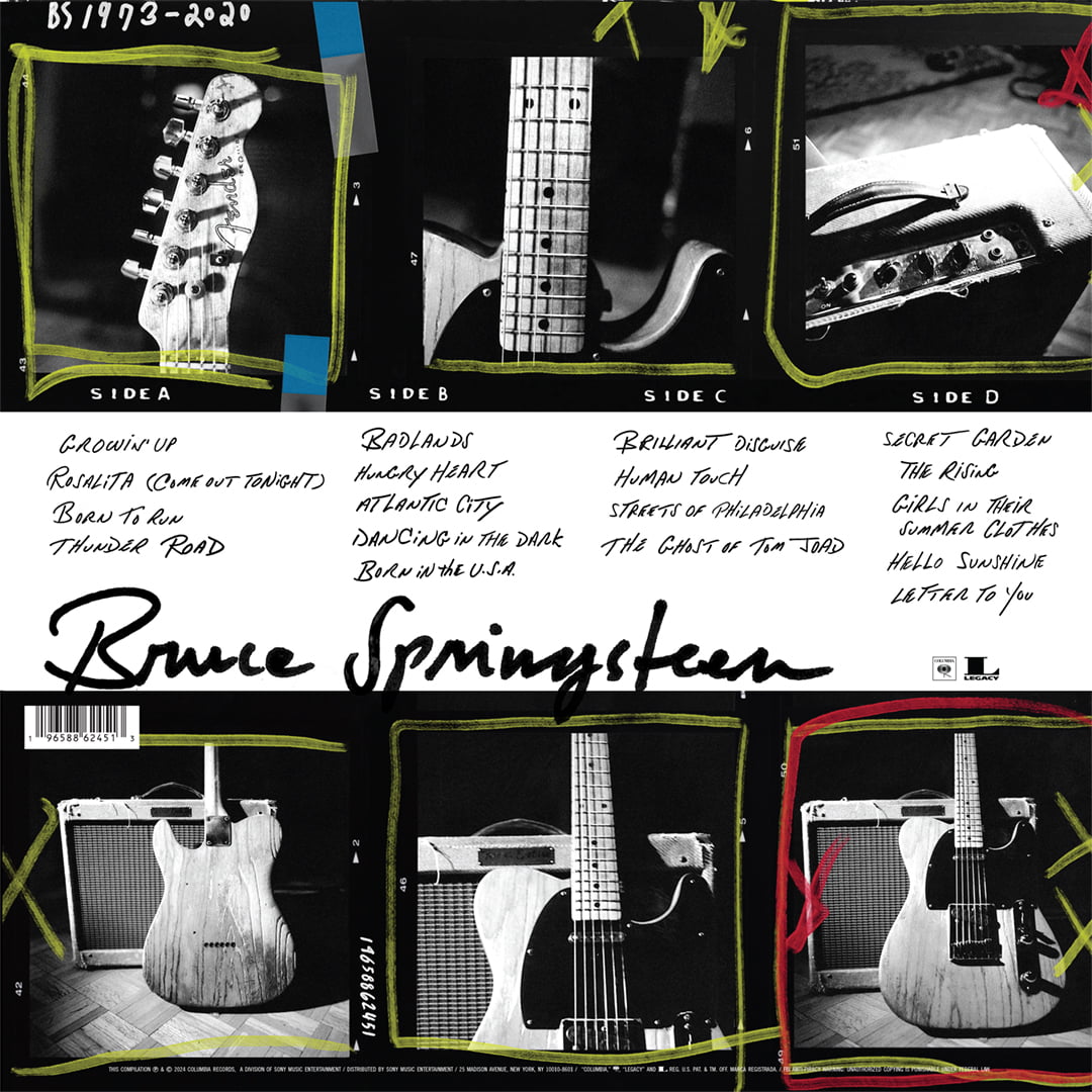 Best Of Bruce Springsteen album back cover